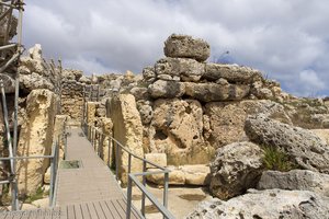 in der Tempelanlage von Ġgantija auf Gozo