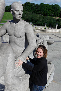 ganz schön riesig diese Steinmenschen im Vigelandsparken