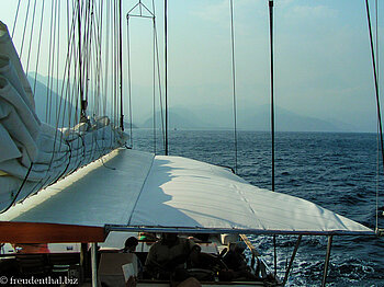 auf Deck des Gulets Atlantis