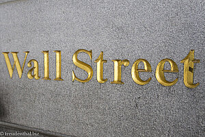 bei der Wall Street von New York