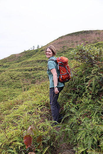 Aufstieg auf den Vinh Quy Grass Hill in Cao Bang