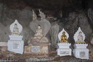 Buddha-Figuren in den Pindaya-Höhlen