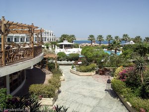 Hotel Safir - Blick in den Garten