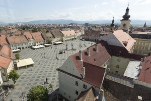 Die Aussicht vom Turnul Sfatului, dem Ratsturm von Sibiu