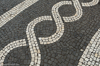 Straßenpflaster in Ponta Delgada
