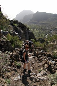 Abstieg in den Barranco de Santiago