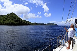 kurz vor der Ankunft in der Wallilabou Bay