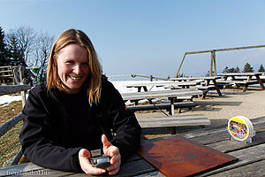 Pause auf der Sonnenterrasse vom Berggasthaus Egg