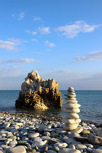 Steinmännli beim Aphrodite-Felsen