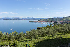 Blick vom Campingplatz Belvedere nach Izola