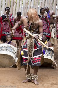 Tänzer im Cultural Village von Swasiland
