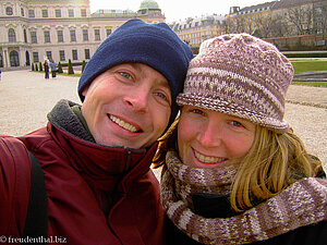 Anne und Lars beim Belvedere