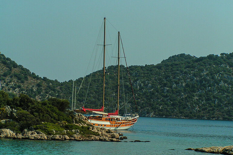 Um die Insel Kekova herrscht herrliche Ruhe.