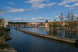 Blick von der Kampa-Insel zur Karlsbrücke