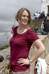 Anne auf dem Monserrate in Bogota