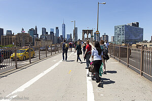 Zuweg zur Fußgängerrampe der Brooklyn Bridge