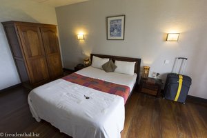 Einfaches Zimmer im Hotel Les Geraniums