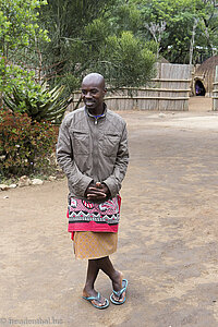 unser Guide im Cultural Village von Swasiland