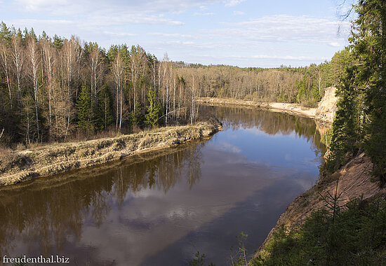 Wandern an der Gauja