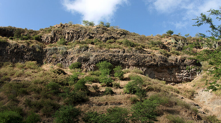 Berge zwischen Assomada und der Ostküste von Santiago