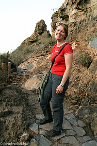 Annette im Barranco del Infierno