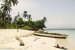 Weißer Sand auf der Cayo Levantado