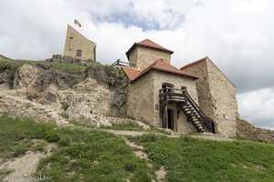 Ehemalige Wohnhäuser in der Burg von Reps