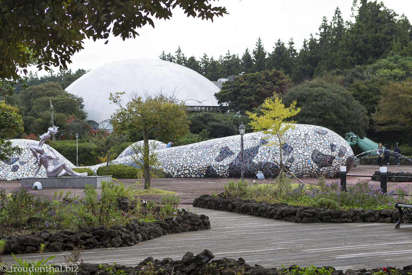Erotische Brunnenkunst im Jeju Love Land Südkoreas