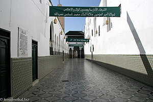 Gang zur Grabmoschee des Idris ibn Abdellah in Moulay Idris