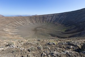Ein letzter Blick in den Krater der Caldera Blanca