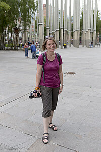 Anne auf der Plaza de Cisneros