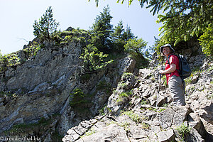 Kletterpartie zum Burgberger Hörnle