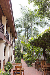 Garten der Villa Saykham in Luang Prabang