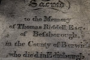 Tom Riddels Grab auf dem Greyfriars Kirkyard