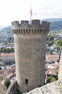 Runder Turm oder Fébus Turm vom Château de Foix