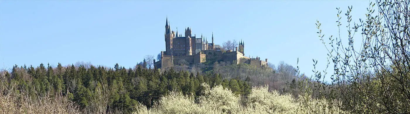Aussicht zur Burg Hohenzollern