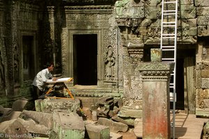 Vermessung des Tempels Ta Prohm in Kambodscha
