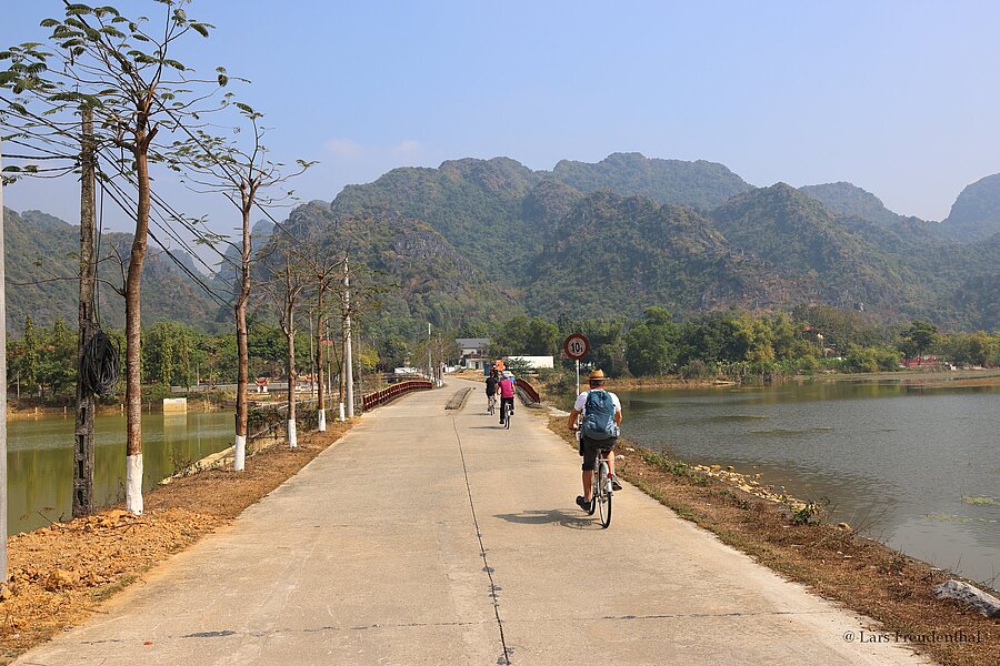 Radtour bei Gia Viễn nahe dem Feuchtgebiet Van Long 