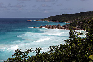 Blick über die Petite Anse und Grand Anse