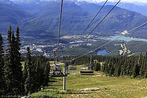 Abfahrt vom Blackcomb im Solar Coaster Express