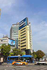 Straßenecke von Downtown Seoul