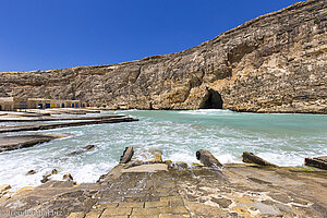 der Salzwassersee auf Gozo