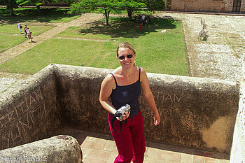 Annette im Fort Ozama