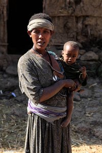 Äthiopierin mit Kind