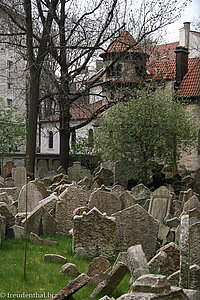 Jüdisches Viertel in Prag und der alte Judenfriedhof