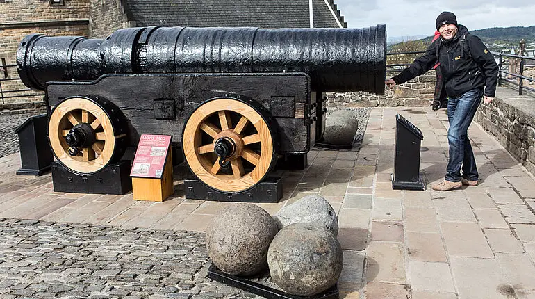 Lars bei der alten Lady Mons Meg