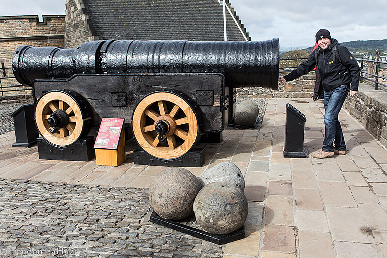 Lars bei der alten Lady Mons Meg
