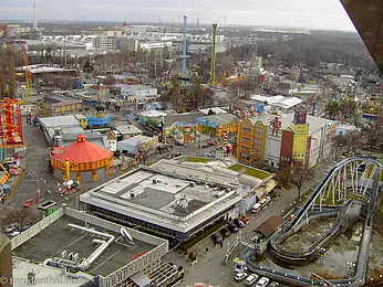 Blick vom Riesenrad über den Wiener Prater