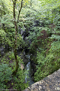 Mostnica Schlucht bei der Teufelsbrücke