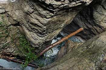 und noch mehr Baumstämme in der Breitachklamm